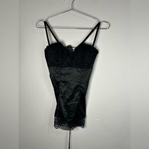 Seduction by Frederick’s of Hollywood Black Lace Corset Bustier Top Size M